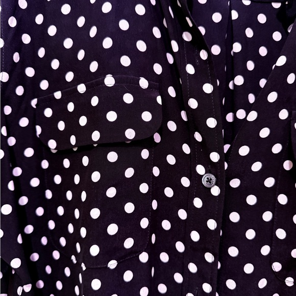 Equipment Silk Polka Dot Large Button Down - Picture 2 of 5
